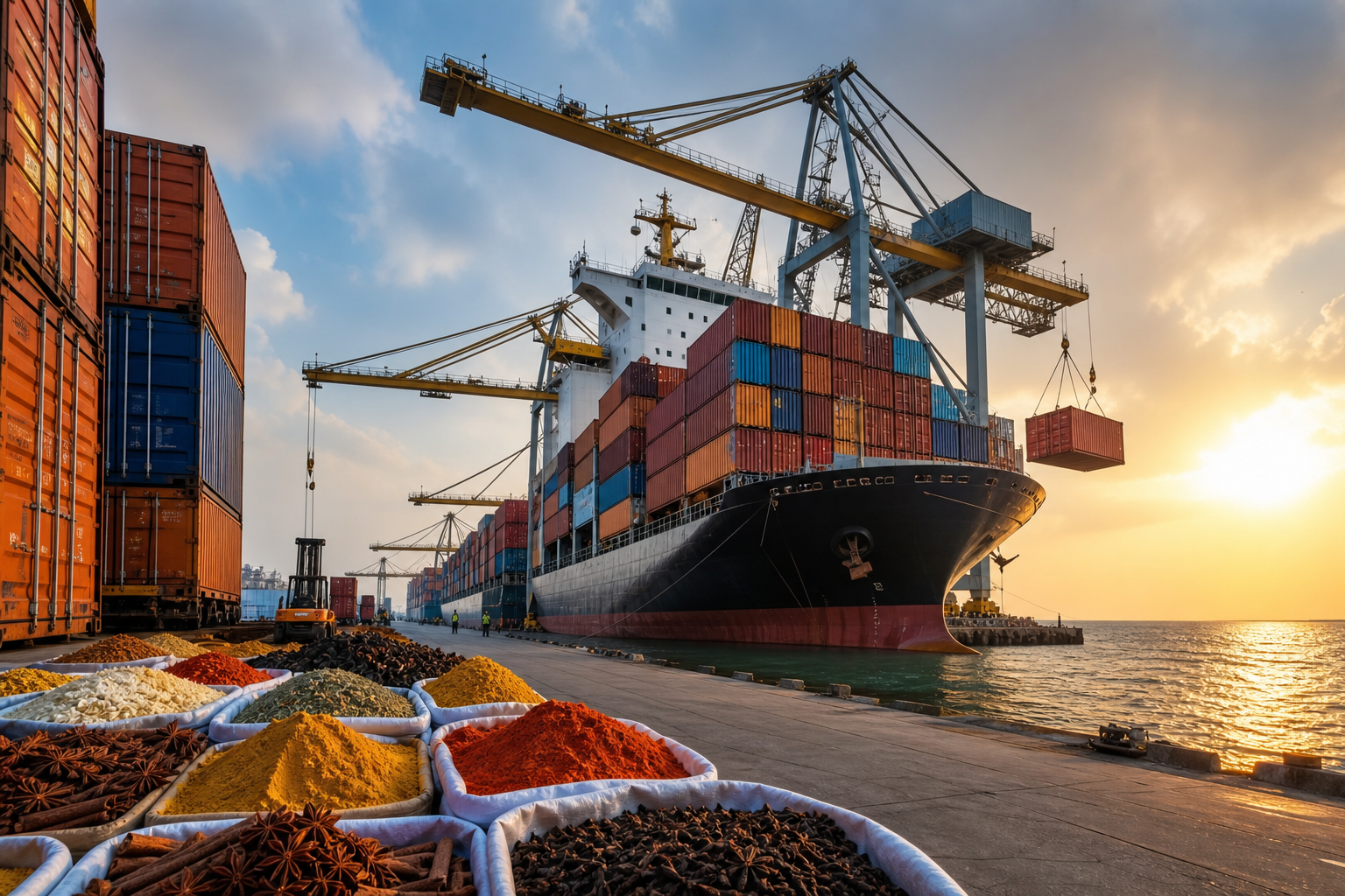 Bay Leaf export shipping and container dispatch from India