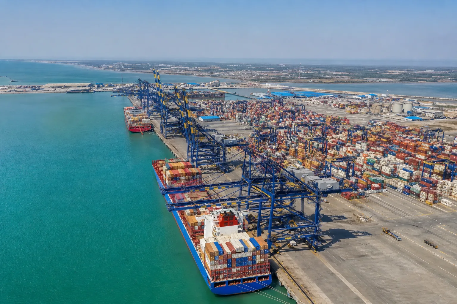 Mundra port container terminal handling Indian spice export shipments