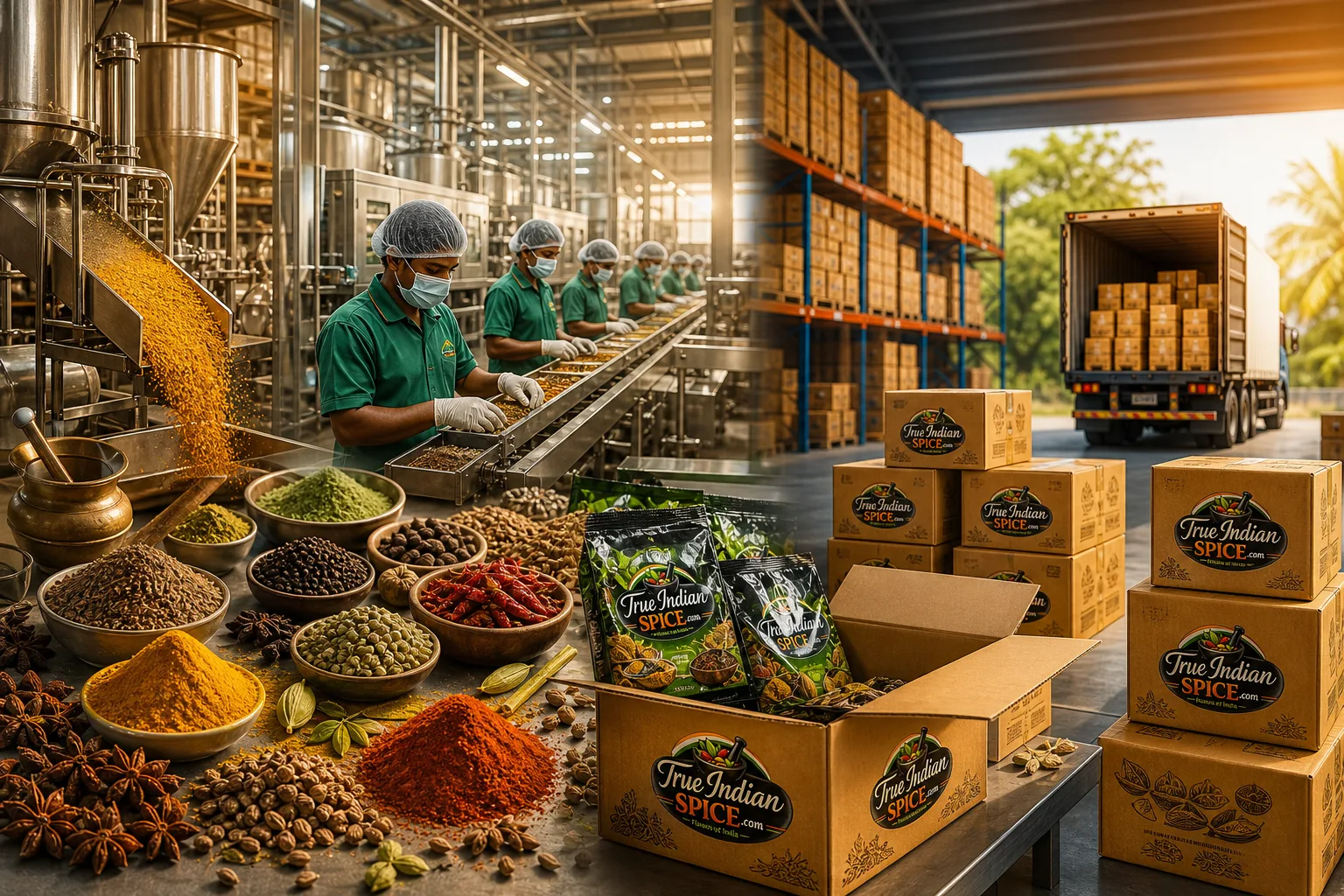True Indian Spice infrastructure partner for global spice importers and food manufacturers